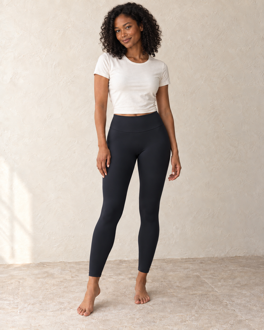 Aveleya high rise seamless front leggings — front view