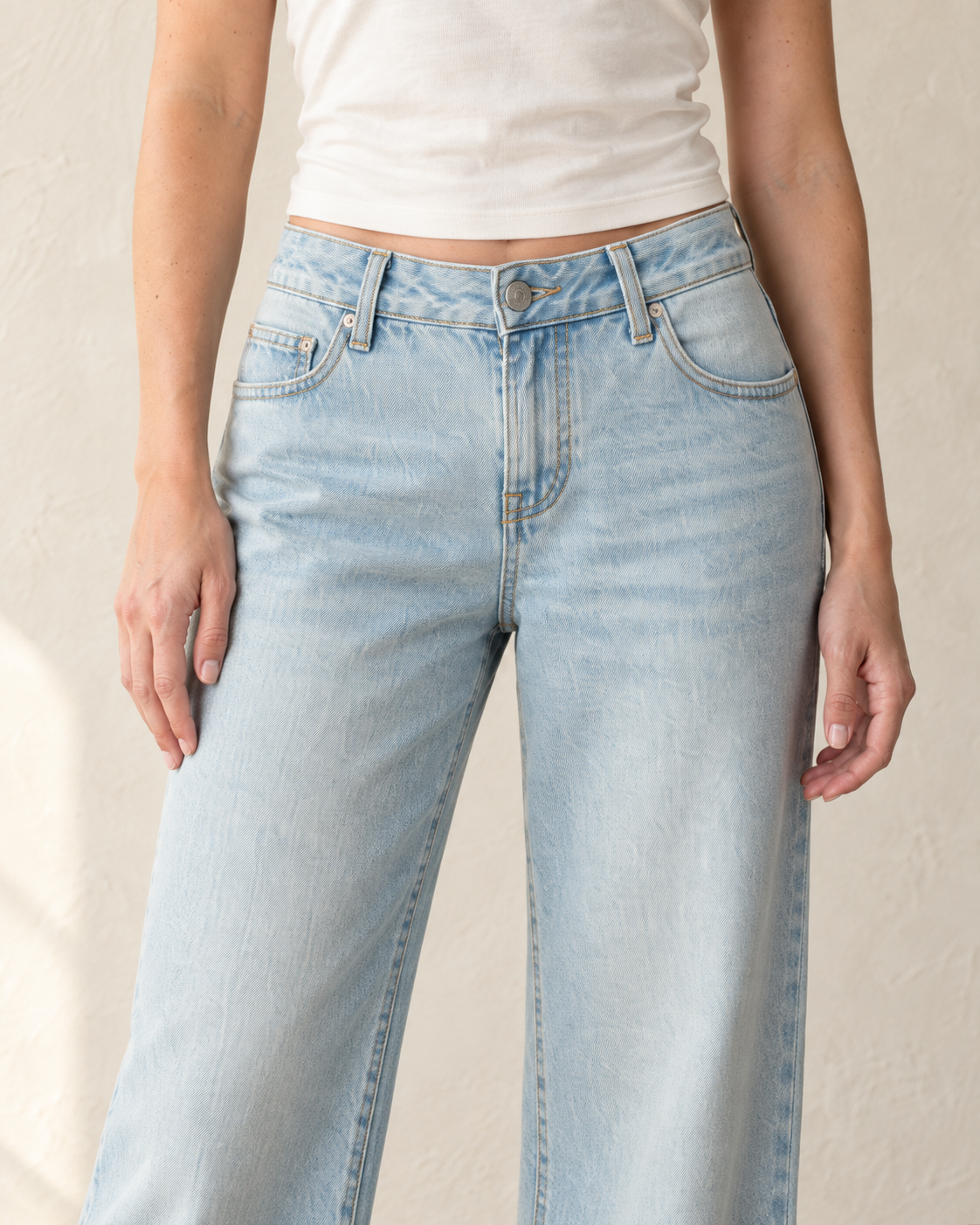 The Low-Rise Baggy Jean — detail view