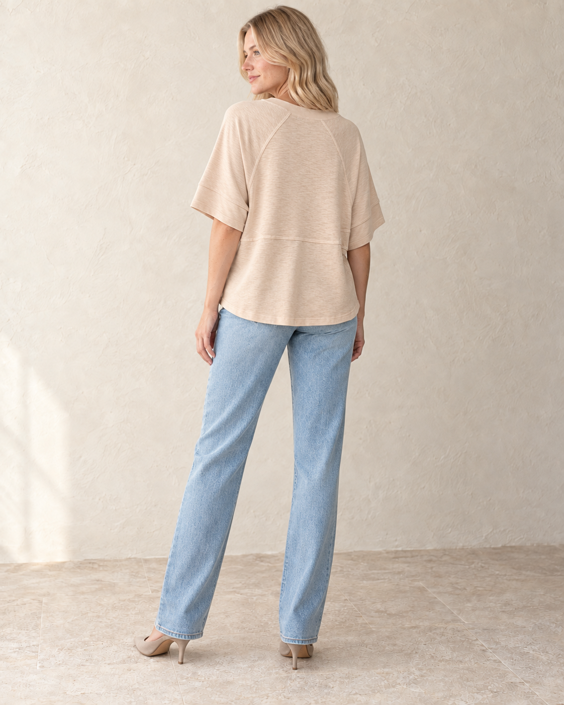 The Everyday Batwing Top — back view