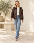 The City Zip Jacket — Chocolate — outfit inspiration