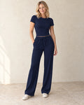 The Everyday Lounge Set — Navy — studio view