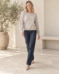 The Relaxed Boatneck Knit — Oatmeal — outfit inspiration