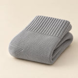 Light Grey socks folded to show knit texture