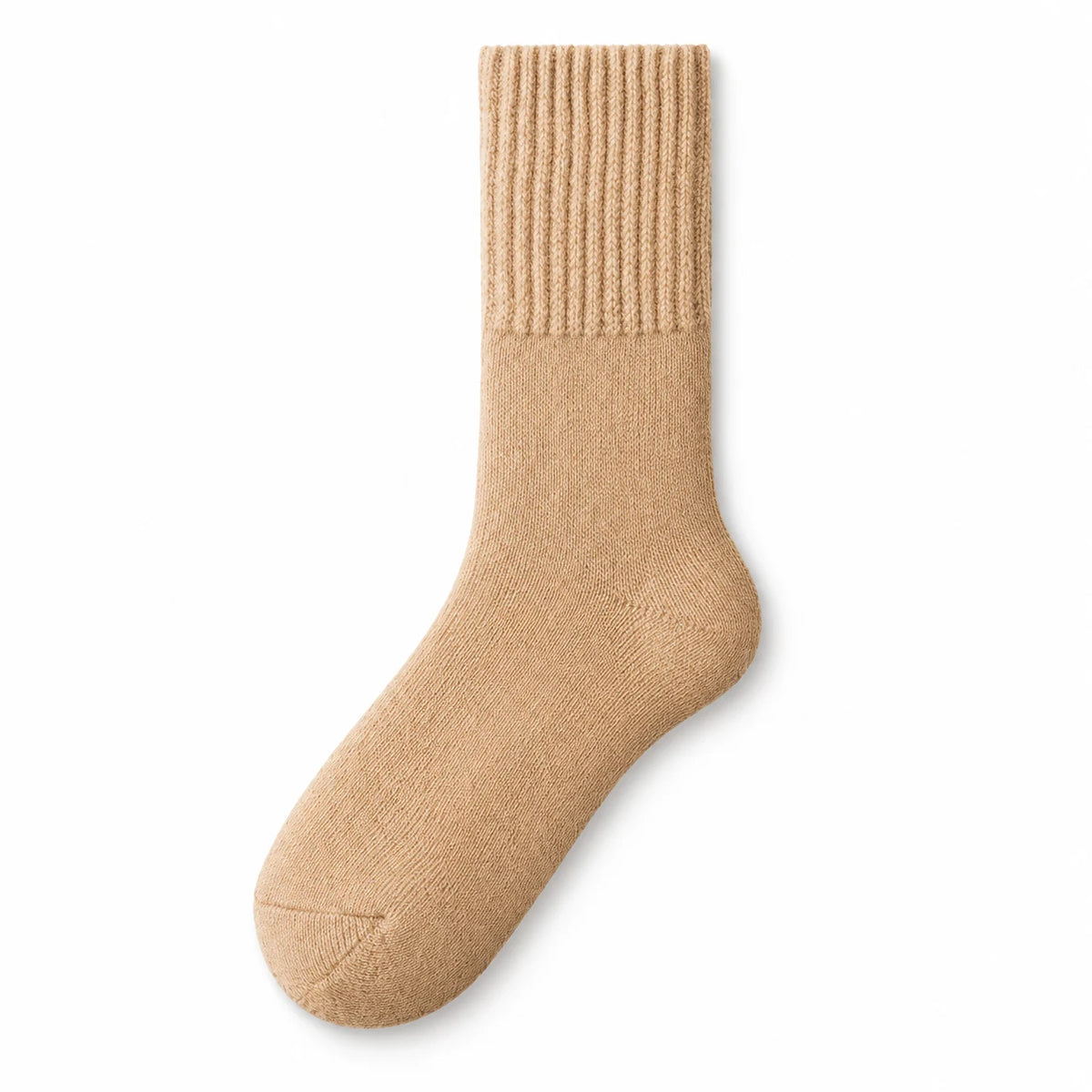 Oat brushed crew sock