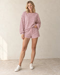 The Weekend Stripe Set — Blush Stripe — studio view