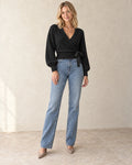 The Wrap-Tie Knit — Black — studio view